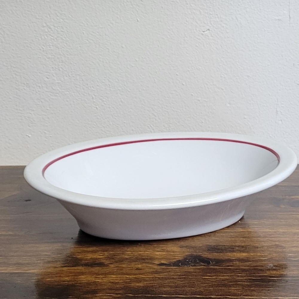 Vintage Ceramic Restaurantware Oval Dish
